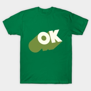 OK //// Ok Logo Blocky Design #2 T-Shirt